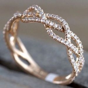 Pave Rose gold infinity ♾ ring